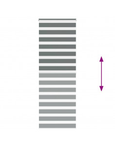 Tenda a Rullo Zebra Larghezza Tessuto 75,9 cm Poliestere 2