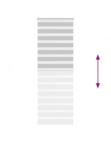 Tenda a Rullo Zebra Larghezza Tessuto 75,9 cm Poliestere