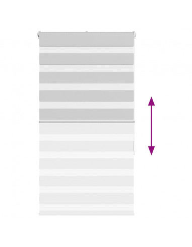 Tenda a Rullo Zebra Larghezza Tessuto 75,9 cm Poliestere