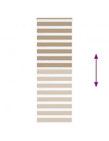 Tenda a Rullo Zebra Larghezza Tessuto 80,9 cm Poliestere