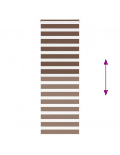 Tenda a Rullo Zebra Larghezza Tessuto 80,9 cm Poliestere 2