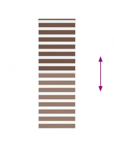 Tenda a Rullo Zebra Larghezza Tessuto 80,9 cm Poliestere