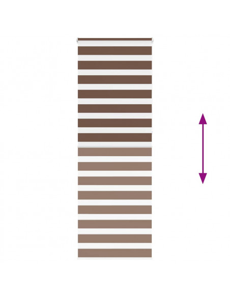 Tenda a Rullo Zebra Larghezza Tessuto 80,9 cm Poliestere