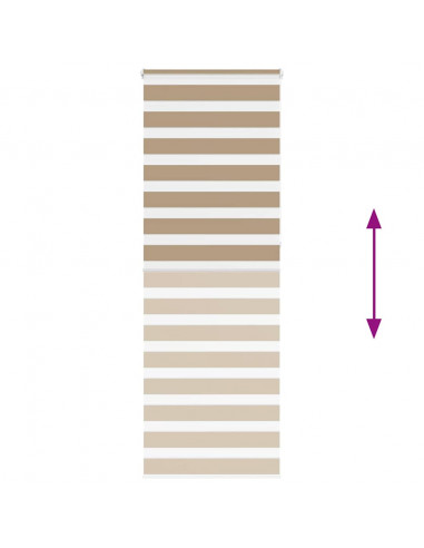 Tenda a Rullo Zebra Larghezza Tessuto 80,9 cm Poliestere