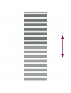 Tenda a Rullo Zebra Larghezza Tessuto 80,9 cm Poliestere 2