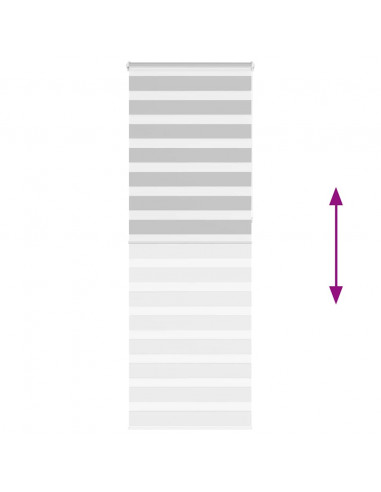 Tenda a Rullo Zebra Larghezza Tessuto 80,9 cm Poliestere