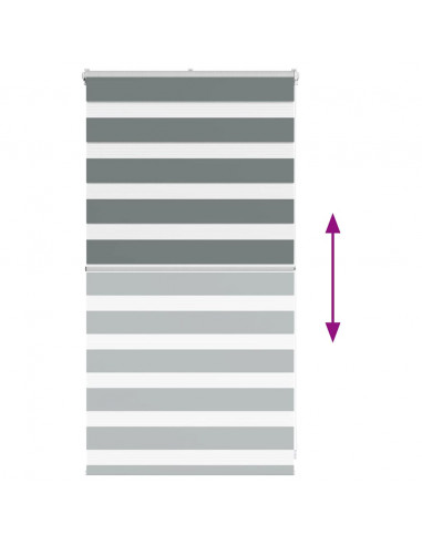 Tenda a Rullo Zebra Larghezza Tessuto 80,9 cm Poliestere