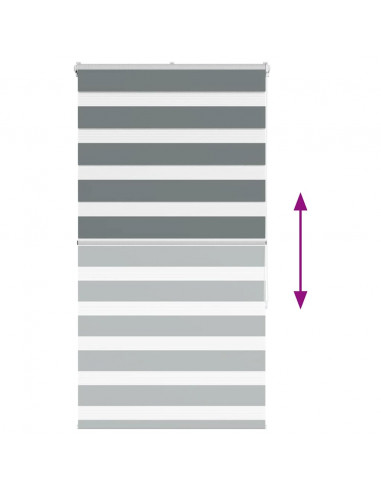 Tenda a Rullo Zebra Larghezza Tessuto 80,9 cm Poliestere