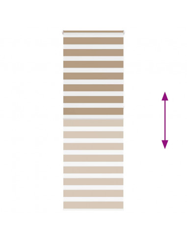 Tenda a Rullo Zebra Larghezza Tessuto 85,9 cm Poliestere