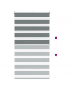 Tenda a Rullo Zebra Larghezza Tessuto 85,9 cm Poliestere 2