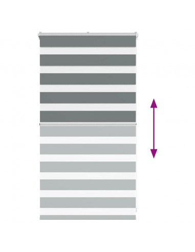 Tenda a Rullo Zebra Larghezza Tessuto 85,9 cm Poliestere