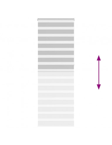 Tenda a Rullo Zebra Larghezza Tessuto 85,9 cm Poliestere