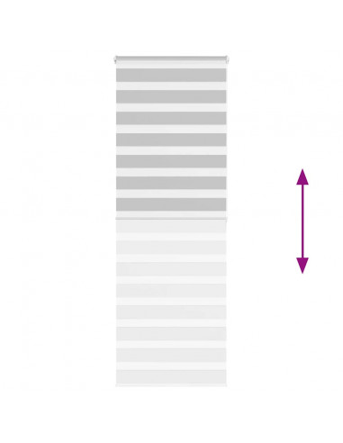 Tenda a Rullo Zebra Larghezza Tessuto 85,9 cm Poliestere