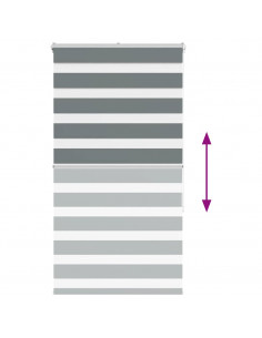 Tenda a Rullo Zebra Larghezza Tessuto 85,9 cm Poliestere 2