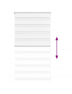 Tenda a Rullo Zebra Larghezza Tessuto 85,9 cm Poliestere 2