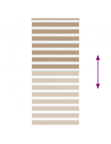 Tenda a Rullo Zebra Larghezza Tessuto 90,9 cm Poliestere