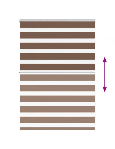 Tenda a Rullo Zebra Larghezza Tessuto 90,9 cm Poliestere