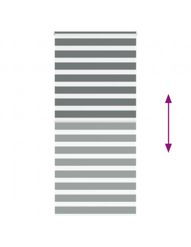 Tenda a Rullo Zebra Larghezza Tessuto 90,9 cm Poliestere