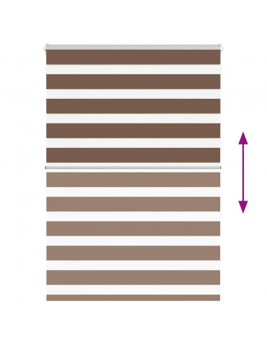 Tenda a Rullo Zebra Larghezza Tessuto 90,9 cm Poliestere