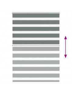 Tenda a Rullo Zebra Larghezza Tessuto 90,9 cm Poliestere 2