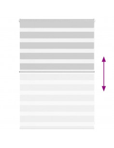 Tenda a Rullo Zebra Larghezza Tessuto 90,9 cm Poliestere 2