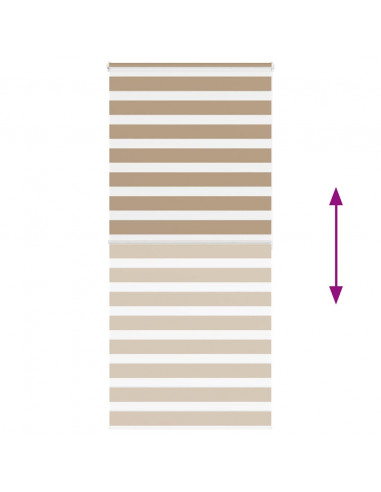 Tenda a Rullo Zebra Larghezza Tessuto 95,9 cm Poliestere