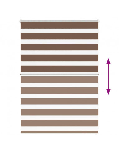 Tenda a Rullo Zebra Larghezza Tessuto 95,9 cm Poliestere