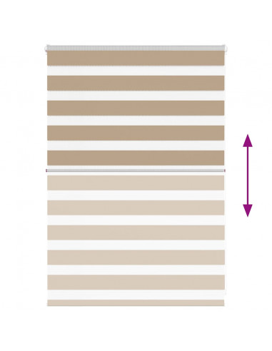 Tenda a Rullo Zebra Larghezza Tessuto 95,9 cm Poliestere