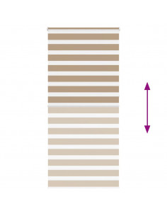 Tenda a Rullo Zebra Larghezza Tessuto 95,9 cm Poliestere 2