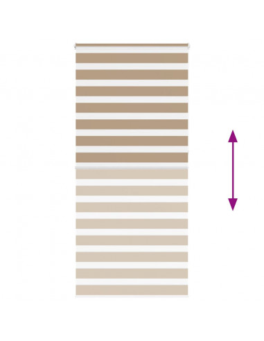 Tenda a Rullo Zebra Larghezza Tessuto 95,9 cm Poliestere