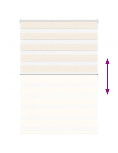 Tenda a Rullo Zebra Larghezza Tessuto 95,9 cm Poliestere