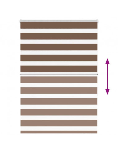 Tenda a Rullo Zebra Larghezza Tessuto 95,9 cm Poliestere