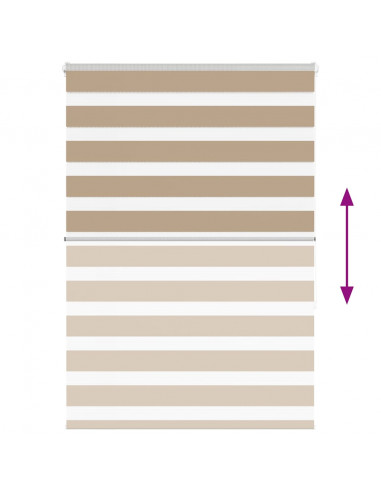 Tenda a Rullo Zebra Larghezza Tessuto 95,9 cm Poliestere