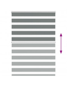 Tenda a Rullo Zebra Larghezza Tessuto 95,9 cm Poliestere 2