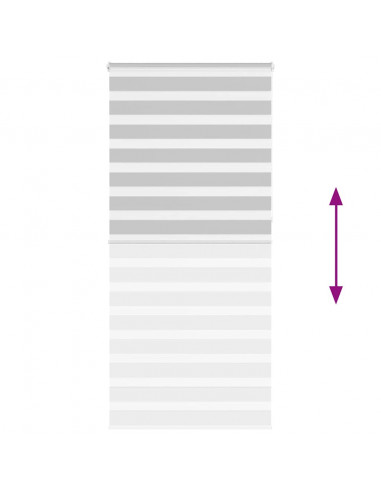 Tenda a Rullo Zebra Larghezza Tessuto 95,9 cm Poliestere