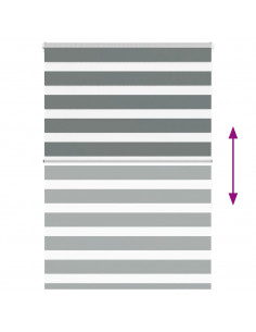 Tenda a Rullo Zebra Larghezza Tessuto 95,9 cm Poliestere 2