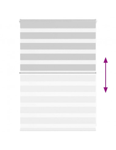 Tenda a Rullo Zebra Larghezza Tessuto 95,9 cm Poliestere