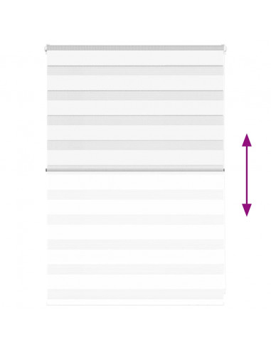 Tenda a Rullo Zebra Larghezza Tessuto 95,9 cm Poliestere