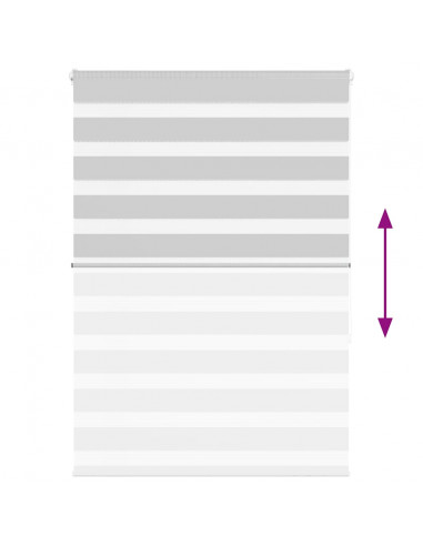 Tenda a Rullo Zebra Larghezza Tessuto 95,9 cm Poliestere