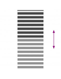 Tenda a Rullo Zebra Nero Larghezza Tessuto 100,9 cm Poliestere 2