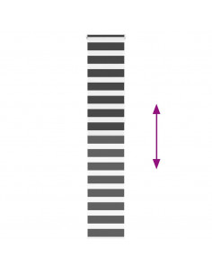 Tenda a Rullo Zebra Nero Larghezza Tessuto 35,9 cm Poliestere 2