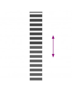 Tenda a Rullo Zebra Nero Larghezza Tessuto 35,9 cm Poliestere 2