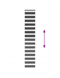 Tenda a Rullo Zebra Nero Larghezza Tessuto 40,9 cm Poliestere 2