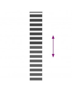 Tenda a Rullo Zebra Nero Larghezza Tessuto 40,9 cm Poliestere 2