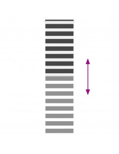 Tenda a Rullo Zebra Nero Larghezza Tessuto 50,9 cm Poliestere 2