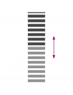 Tenda a Rullo Zebra Nero Larghezza Tessuto 55,9 cm Poliestere 2