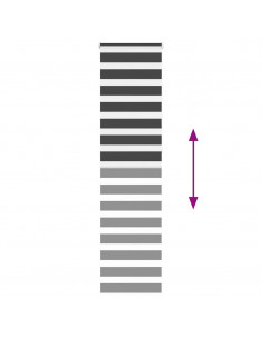 Tenda a Rullo Zebra Nero Larghezza Tessuto 60,9 cm Poliestere 2