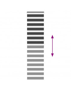 Tenda a Rullo Zebra Nero Larghezza Tessuto 60,9 cm Poliestere 2