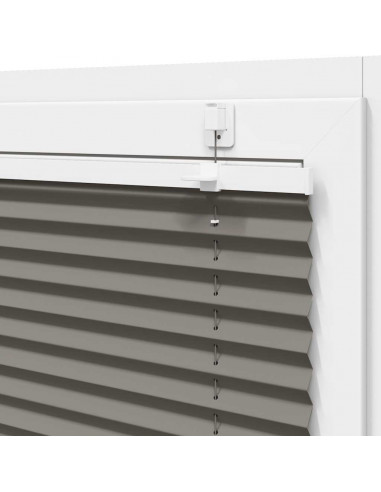 Tenda Plissettata Antracite 100x100cm Larghezza Tessuto 99,4 cm