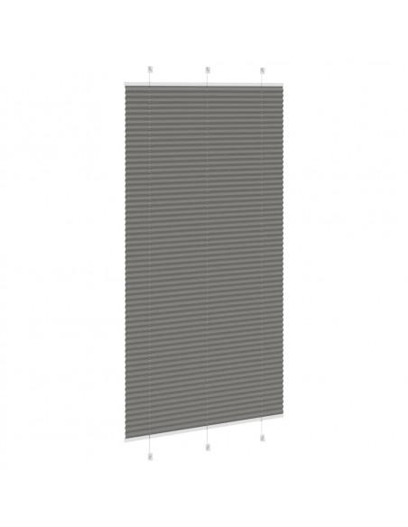 Tenda Plissettata Antracite 105x200cm Larghezza Tessuto 104,4cm